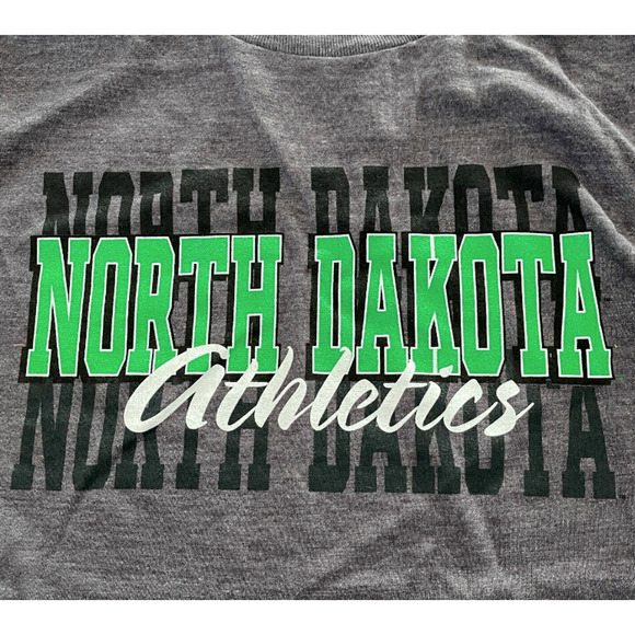 OVB NCAA North Dakota Athletics Short Sleeve Tee Grey - Men's Size XL - Picture 2 of 3